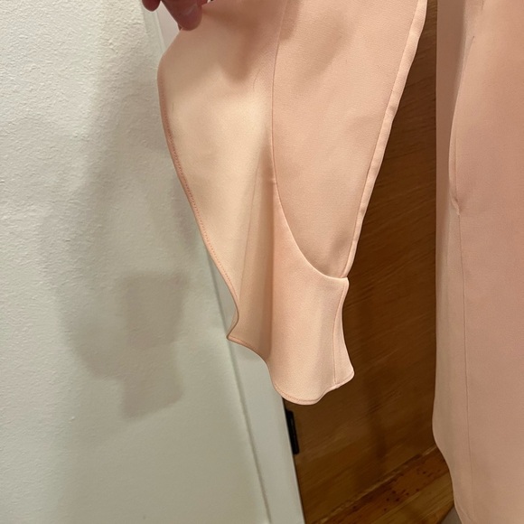 Lafayette 148 | Emery Ruffle Cuff Shift Dress | Soft Pink |Size Small - Picture 3 of 13